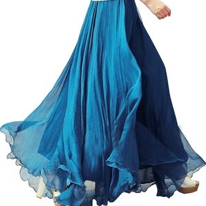 Fully lined chiffon flowing skirt
